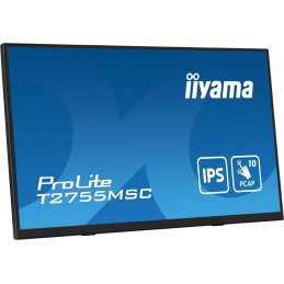 iiyama ProLite T2755MSC-B1 monitori 68,6 cm (27") 1920 x 1080 pikseļi Full HD LED Skārienjūtīgais ekrāns Galda virsma Melns