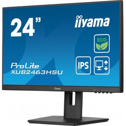 iiyama ProLite XUB2463HSU-B1 monitori 61 cm (24") 1920 x 1080 pikseļi Full HD LED Melns