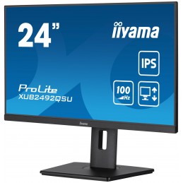 iiyama ProLite XUB2492QSU-B1 monitori 60,5 cm (23.8") 2560 x 1440 pikseļi Wide Quad HD LED Melns