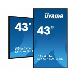 iiyama LH4341UHS-B2 информационный дисплей 108 cm (42.5") ЖК 500 cd m² 4K Ultra HD Встроенный процессор Android 8.0 18 7