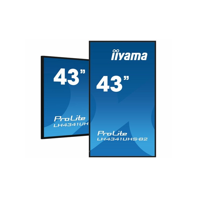 iiyama LH4341UHS-B2 ceļrāžu displejs 108 cm (42.5") LCD 500 cd m² 4K Ultra HD Iebūvētais procesors Android 8.0 18 7