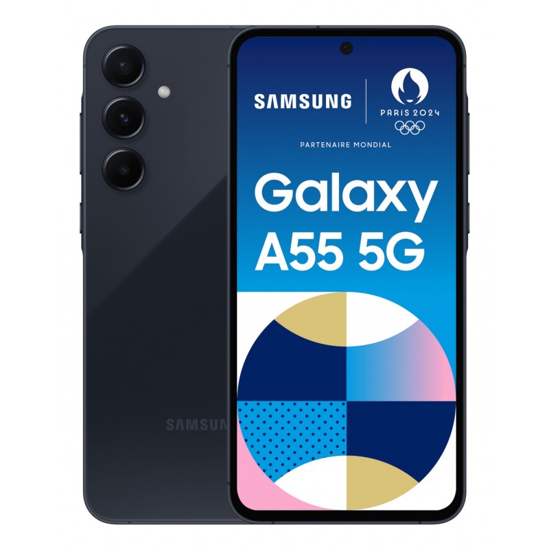 Samsung Galaxy A55 5G 16,8 cm (6.6") Hibrīda duālā SIM USB Veids-C 8 GB 128 GB 5000 mAh Navy (tumši zila)