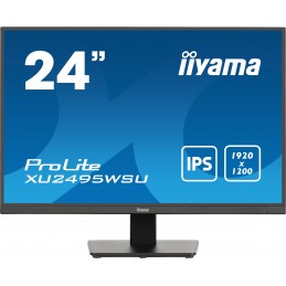 iiyama ProLite XU2495WSU-B7 monitori 61 cm (24") 1920 x 1200 pikseļi 4K Ultra HD LED Melns