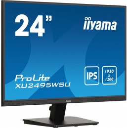 iiyama ProLite XU2495WSU-B7 monitori 61 cm (24") 1920 x 1200 pikseļi 4K Ultra HD LED Melns