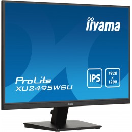 iiyama ProLite XU2495WSU-B7 monitori 61 cm (24") 1920 x 1200 pikseļi 4K Ultra HD LED Melns