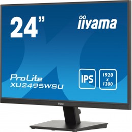 iiyama ProLite XU2495WSU-B7 monitori 61 cm (24") 1920 x 1200 pikseļi 4K Ultra HD LED Melns