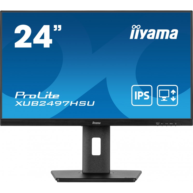 iiyama ProLite XUB2497HSU-B1 monitori 61 cm (24") 1920 x 1080 pikseļi Full HD LED Melns