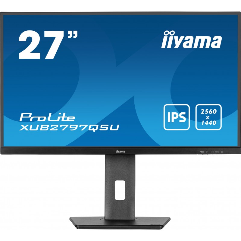 iiyama ProLite XUB2797QSU-B1 монитор для ПК 68,6 cm (27") 2560 x 1440 пикселей Wide Quad HD LED Черный