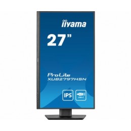 iiyama ProLite XUB2797QSU-B1 монитор для ПК 68,6 cm (27") 2560 x 1440 пикселей Wide Quad HD LED Черный