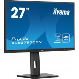 iiyama ProLite XUB2797QSN-B1 monitori 68,6 cm (27") 2560 x 1440 pikseļi Wide Quad HD LED Melns