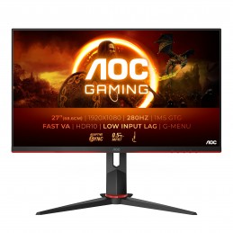 AOC G2 27G2ZN3 BK monitori 68,6 cm (27") 1920 x 1080 pikseļi Full HD LCD Melns, Sarkans