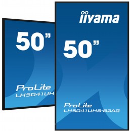 iiyama LH5041UHS-B2AG ceļrāžu displejs Plakans digitālā displeja panelis 127 cm (50") LCD 500 cd m² 4K Ultra HD Melns 24 7