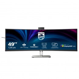 Philips 49B2U6903CH 00 монитор для ПК 124,5 cm (49") 5120 x 1440 пикселей Dual QHD ЖК Серый