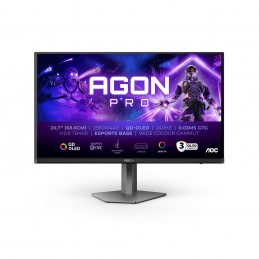 AOC AGON PRO AG276QZD2 monitori 67,8 cm (26.7") 2560 x 1440 pikseļi Quad HD QDOLED Pelēks