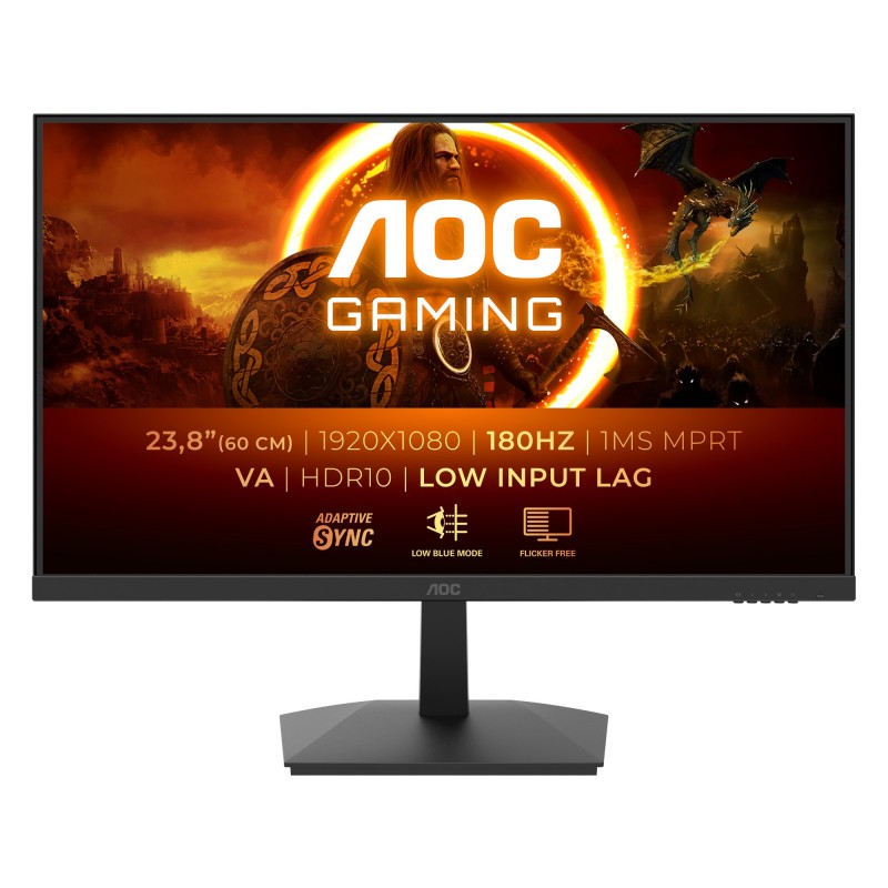 AOC G1 24G15N2 monitori 60,5 cm (23.8") 1920 x 1080 pikseļi Full HD LCD Melns