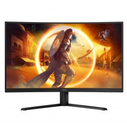 AOC G4 CQ32G4VE monitori 81,3 cm (32") 2560 x 1440 pikseļi Quad HD LCD Melns, Pelēks