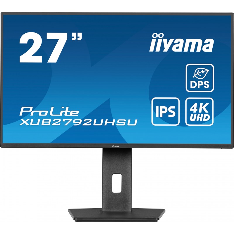 iiyama ProLite XUB2792UHSU-B6 monitori 68,6 cm (27") 3840 x 2160 pikseļi 4K Ultra HD LED Melns