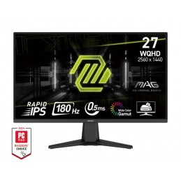 MSI MAG 275QF monitori 68,6 cm (27") 2560 x 1440 pikseļi Wide Quad HD LCD Melns