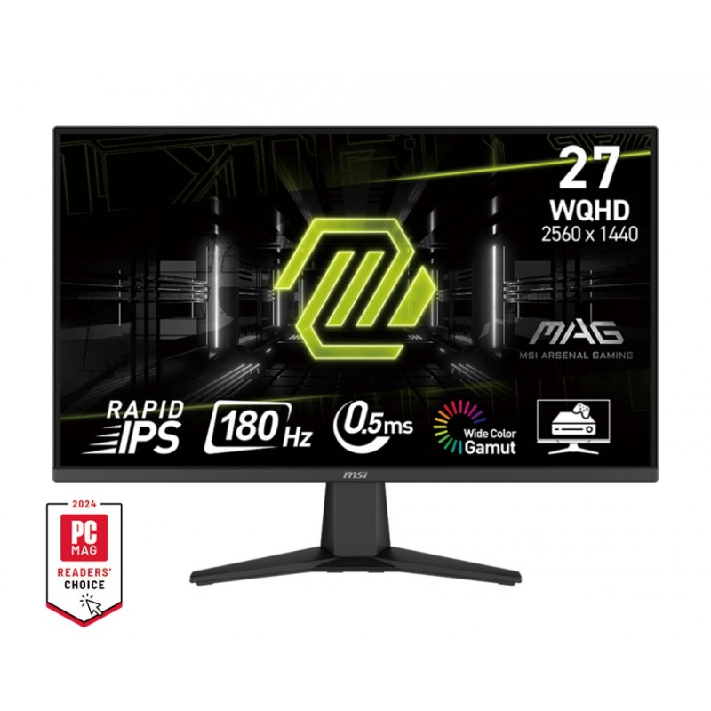 MSI MAG 275QF монитор для ПК 68,6 cm (27") 2560 x 1440 пикселей Wide Quad HD ЖК Черный