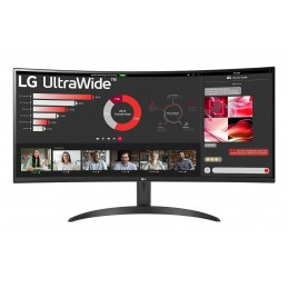 LG 34WR50QK-B монитор для ПК 86,4 cm (34") 3440 x 1440 пикселей Wide Quad HD Черный