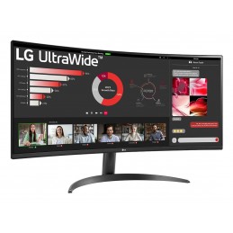 LG 34WR50QK-B монитор для ПК 86,4 cm (34") 3440 x 1440 пикселей Wide Quad HD Черный