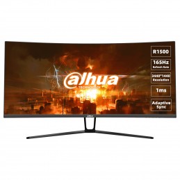 Dahua Technology LM34-E330C monitori 86,4 cm (34") 3440 x 1440 pikseļi UltraWide Quad HD LCD Melns, Sarkans