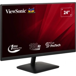 Viewsonic VA2408-MHDB monitori 61 cm (24") 1920 x 1080 pikseļi Full HD LED Melns