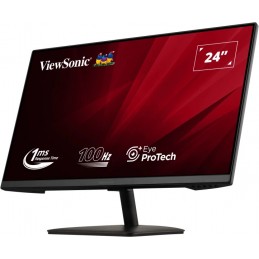 Viewsonic VA2408-MHDB monitori 61 cm (24") 1920 x 1080 pikseļi Full HD LED Melns