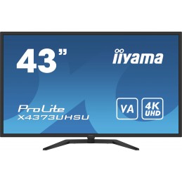 iiyama ProLite X4373UHSU-B1 monitori 108 cm (42.5") 3840 x 2160 pikseļi 4K Ultra HD Melns