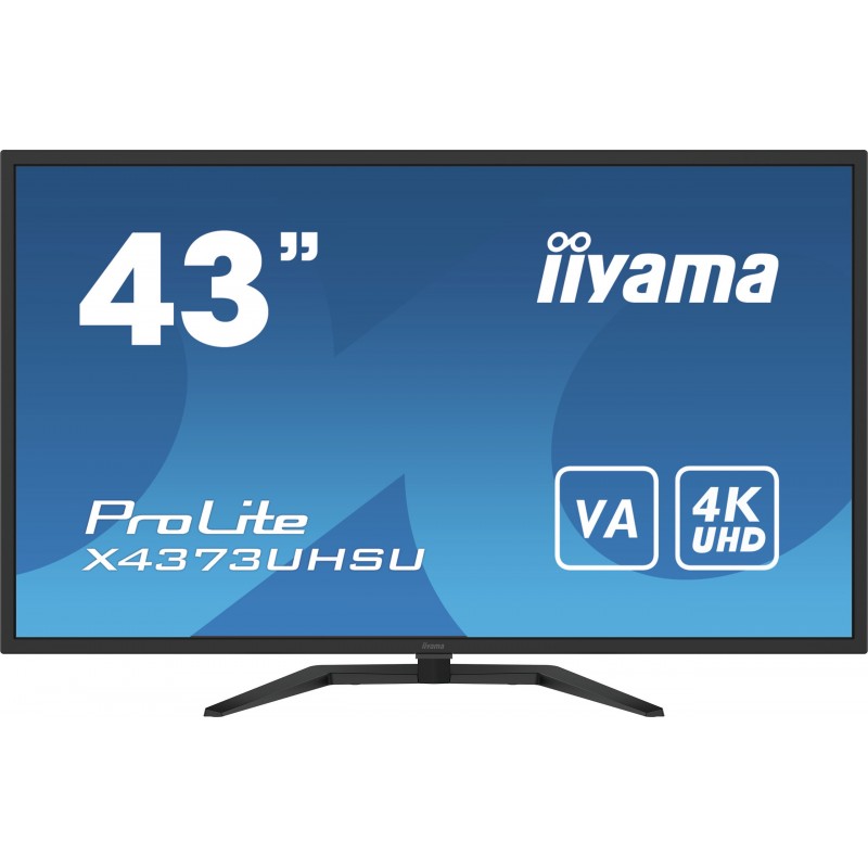 iiyama ProLite X4373UHSU-B1 monitori 108 cm (42.5") 3840 x 2160 pikseļi 4K Ultra HD Melns