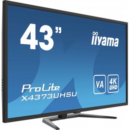 iiyama ProLite X4373UHSU-B1 monitori 108 cm (42.5") 3840 x 2160 pikseļi 4K Ultra HD Melns