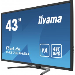 iiyama ProLite X4373UHSU-B1 monitori 108 cm (42.5") 3840 x 2160 pikseļi 4K Ultra HD Melns