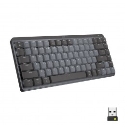 Logitech MX Mini Mechanical tastatūra Birojs RF bezvadu sakari + Bluetooth QWERTY US International Grafīts, Pelēks