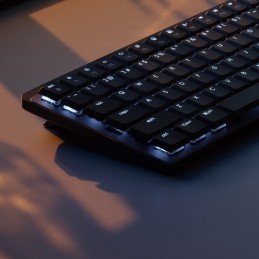 Logitech MX Mini Mechanical клавиатура Офисная РЧ беспроводной + Bluetooth QWERTY Международный американский стандарт Графит,