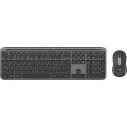 Logitech MK950 Signature Slim клавиатура Мышь входит в комплектацию Офисная РЧ беспроводной + Bluetooth QWERTY Международный