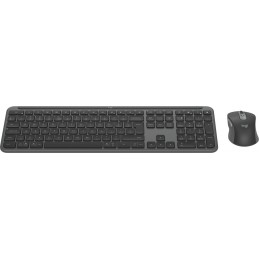 Logitech MK950 Signature Slim tastatūra Pele iekļauta Birojs RF bezvadu sakari + Bluetooth QWERTY US International Grafīts