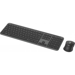 Logitech MK950 Signature Slim tastatūra Pele iekļauta Birojs RF bezvadu sakari + Bluetooth QWERTY US International Grafīts