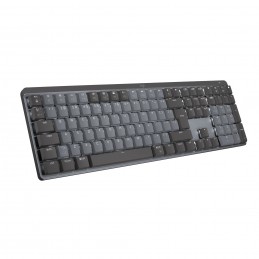 Logitech MX Mechanical клавиатура Офисная РЧ беспроводной + Bluetooth QWERTY Международный американский стандарт Графит, Серый