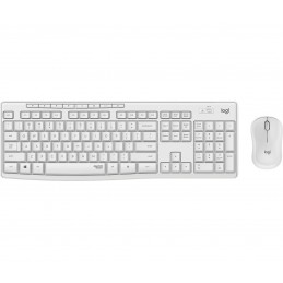 Logitech MK295 Silent Wireless Combo клавиатура Мышь входит в комплектацию Офисная Беспроводной RF QWERTY Северные страны Белый