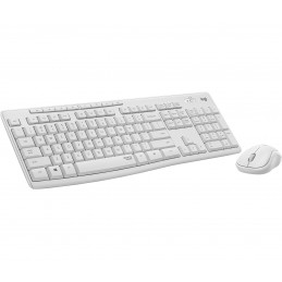 Logitech MK295 Silent Wireless Combo клавиатура Мышь входит в комплектацию Офисная Беспроводной RF QWERTY Северные страны Белый