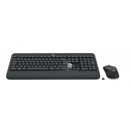 Logitech Advanced MK540 клавиатура Мышь входит в комплектацию Универсальная USB QWERTY Северные страны Черный, Белый