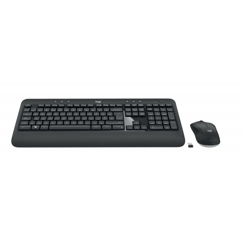 Logitech Advanced MK540 клавиатура Мышь входит в комплектацию Универсальная USB QWERTY Северные страны Черный, Белый