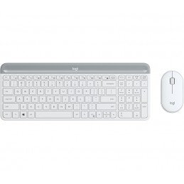 Logitech MK470 клавиатура Мышь входит в комплектацию Универсальная Беспроводной RF QWERTY Северные страны Белый