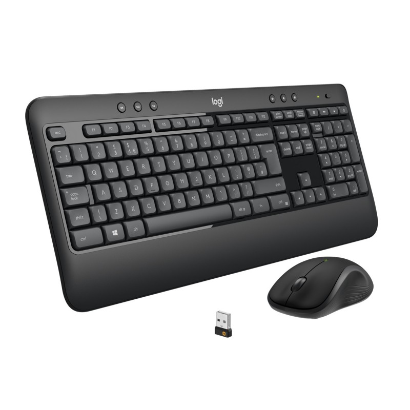 Logitech Advanced MK540 tastatūra Pele iekļauta Universāls USB QWERTY US International Melns, Balts