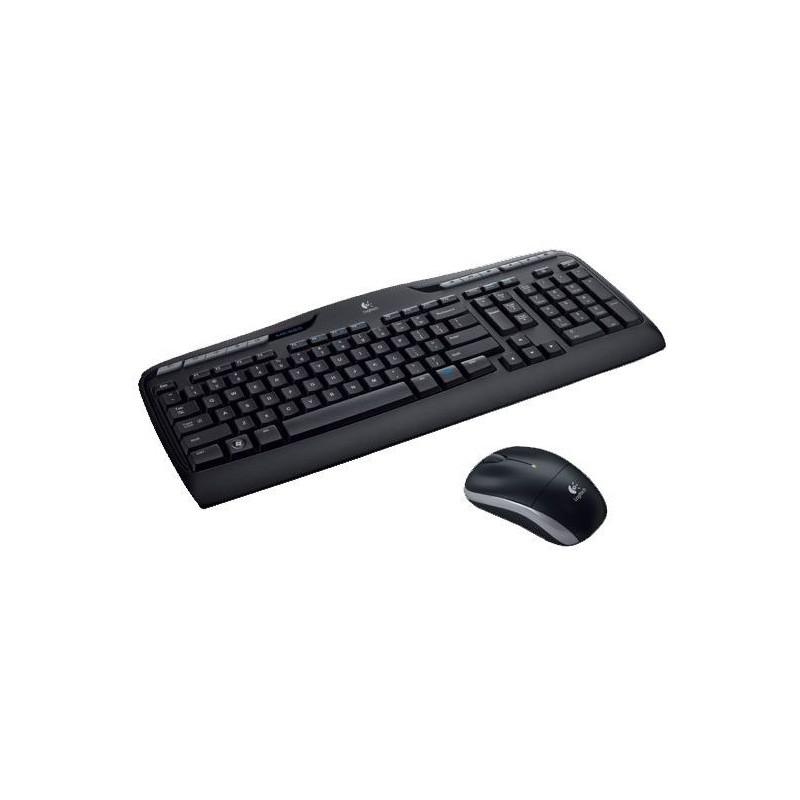 Logitech Wireless Combo MK330 tastatūra Pele iekļauta Birojs RF Bezvadu QWERTY US International Melns