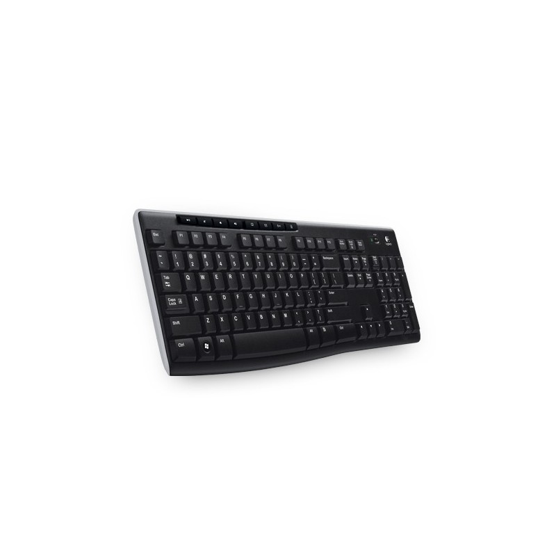 Logitech Wireless Keyboard K270 клавиатура Дома Беспроводной RF QWERTY Международный американский стандарт Черный