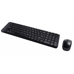 Logitech Wireless Combo MK220 tastatūra Pele iekļauta Birojs RF Bezvadu QWERTY US International Melns