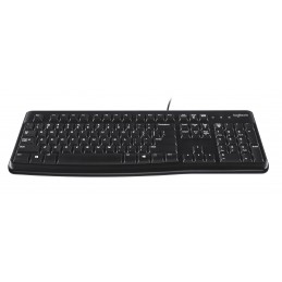 Logitech Keyboard K120 for Business клавиатура Офисная USB QWERTY Международный американский стандарт Черный