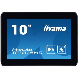 iiyama TF1015MC-B3 ceļrāžu displejs Interaktīvs plakans panelis 25,6 cm (10.1") LED 500 cd m² HD Melns Skārienjūtīgais ekrāns