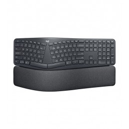 Logitech Ergo K860 tastatūra Birojs RF bezvadu sakari + Bluetooth QWERTY Ziemeļvalstu Grafīts